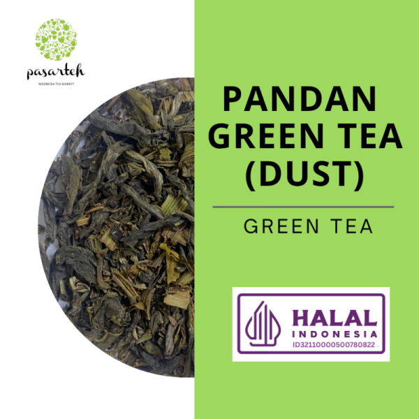 Green Tea Scented with Pandan Leaf (dust) I Teh Hijau Pandan