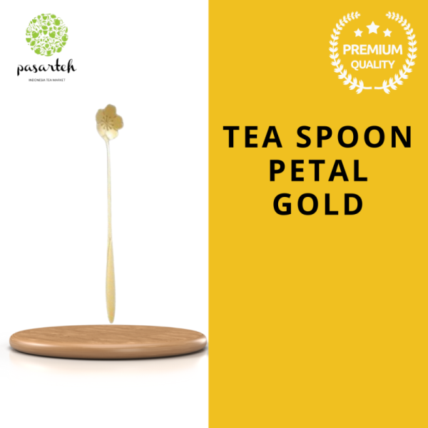 Tea Spoon Petal Gold - Tea Ware